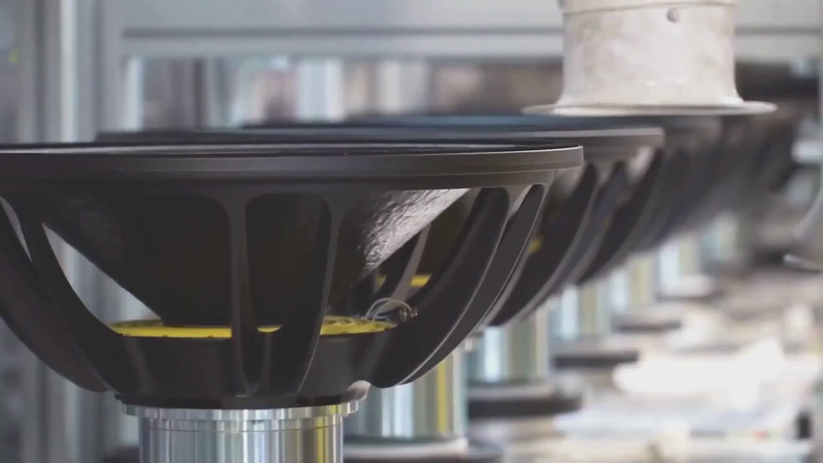 Load video: Eminence Pro Audio production line of speakers and trade show booths.