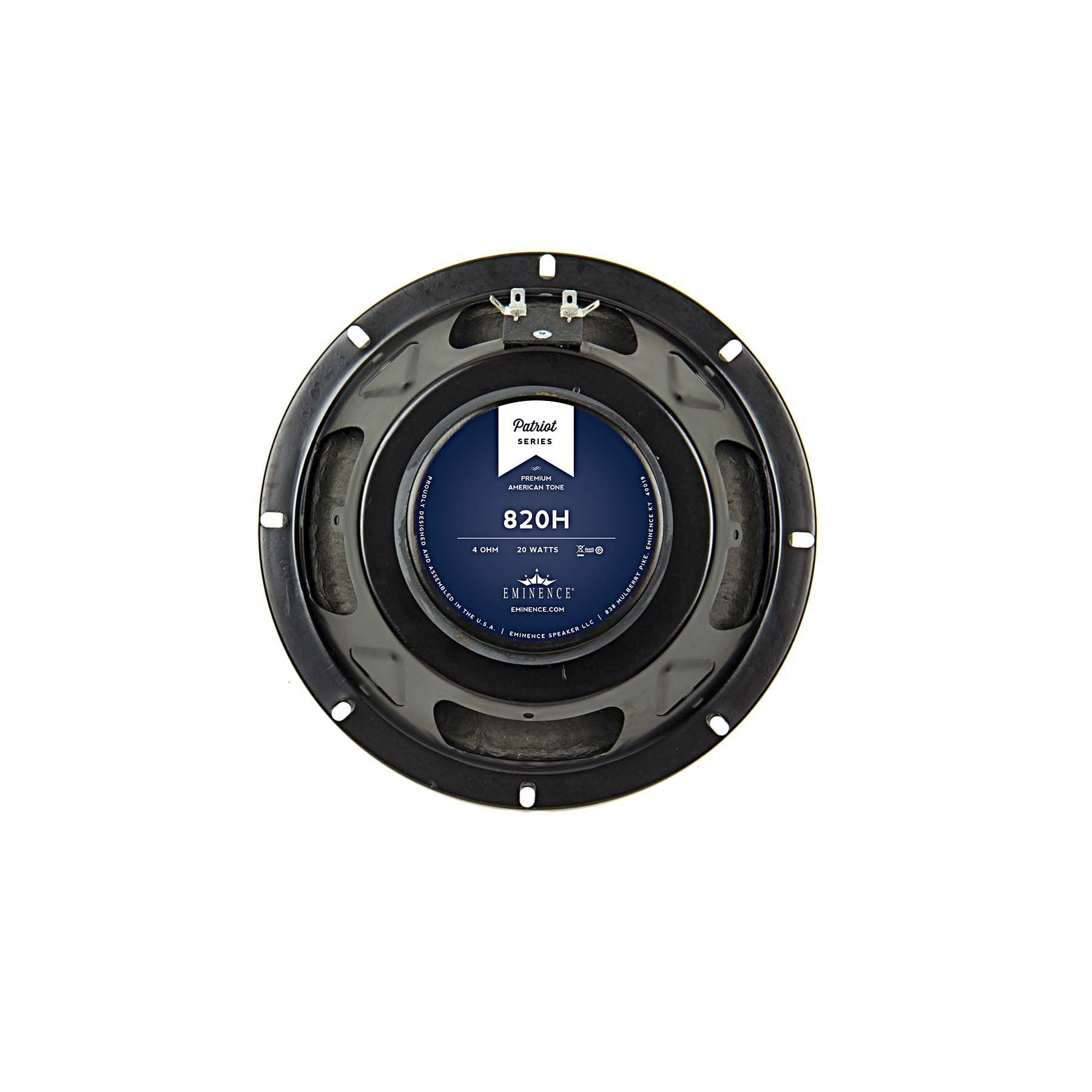 8 inch Eminence Lead / Rhythm Guitar Replacement Speaker - Hemp Eminence Speaker Basket