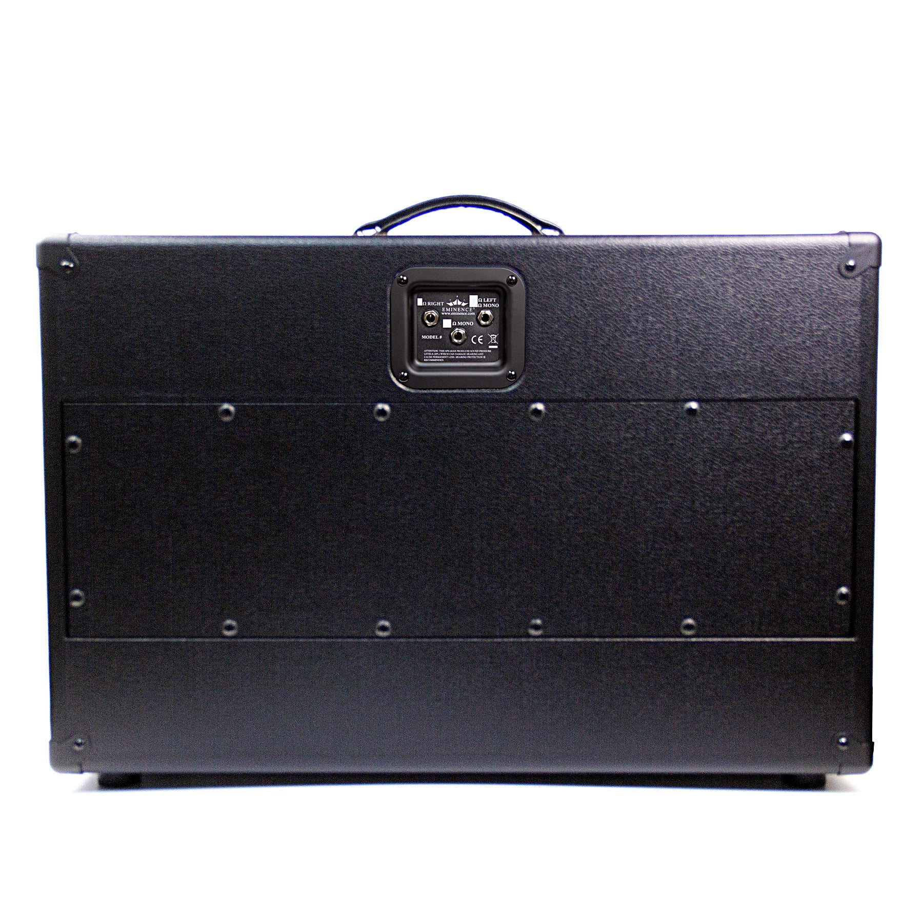 2 x 12 Inch Ext Guitar Cab in Black Tolex Unloaded – Eminence